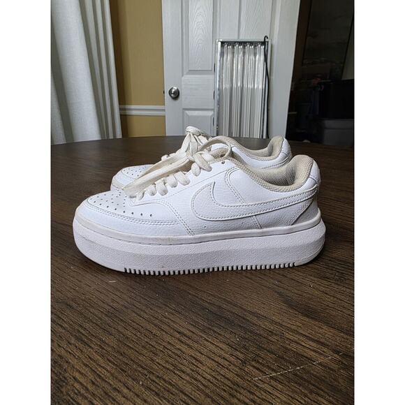 Nike Air Force One AF1 Low Triple White Sneaker Women’s 314192-117 Size 8 - Picture 5 of 16